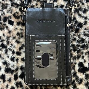 Overland Black Leather Phone Holster with Clip